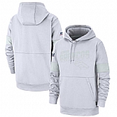 Denver Broncos Nike NFL 100TH 2019 Sideline Platinum Therma Pullover Hoodie White,baseball caps,new era cap wholesale,wholesale hats